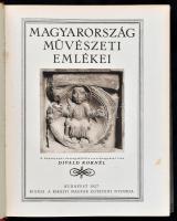 Divald Kornél: Magyarország művészeti emlékei. Bp., 1927, Kir. M. Egyetemi Nyomda, 256 p. Gazdag fekete-fehér szövegközti képanyaggal illusztrált. Kiadói aranyozott félbőr kötés, a borítón kis sérülésnyomokkal, a borítón kis kopásnyomokkal. "Gyertyánffy Jenő Könyvtára" címeres címkével és Gyertyánffy Jenő névbejegyzésével.