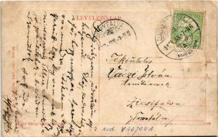 1913 Pécska, Magyarpécska, Pecica; Heller szálló és kávéház. W.L. Bp. 5200. Ruber István kiadása / h...