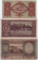 1932. 50P + 1943. 1000P + 1945. 100P T:III,III- Adamo P14, P21, P18,