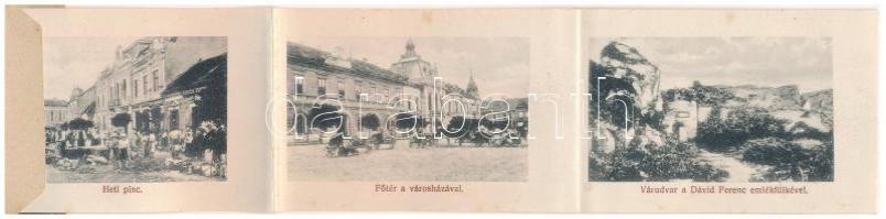 Déva, vár. leporellolap 10 képpel / castle, leporellocard with images (fl)