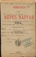 NAPTÁRBÉLYEGEK 1881-1884 4db naptárelőlap, az egyik szignettával, 2db naptárbélyeggel és 1db kiadóhi...