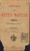 NAPTÁRBÉLYEGEK 1881-1884 4db naptárelőlap, az egyik szignettával, 2db naptárbélyeggel és 1db kiadóhi...