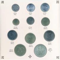 1993. 10f-200Ft (11xklf) forgalmi sor dísztokban, benne 1993. 200Ft Ag "MNB", "Magyar...