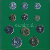 1995. 10f-200Ft (11xklf) forgalmi sor dísztokban, benne 200Ft Ag "Deák", "Magyarorszá...