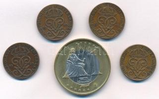 Svédország 1925-1941. 2ö Br (4xklf) + 2004. 1E "II. Gusztáv Adolf" próbaveret T:1--2-
Swe...