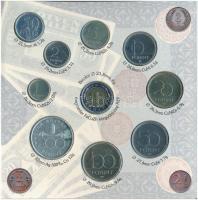 1997. 50f-200Ft (6xklf) forgalmi sor, benne 200Ft Ag "Deák". A tokon a ragasztás részben e...