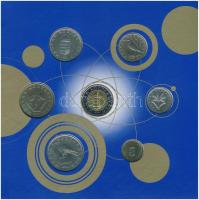 2000. 1Ft-100Ft (7xklf) forgalmi sor szettben + "200Ft Millenium" T:BU Adamo FO33