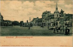 Marosvásárhely, Targu Mures; tér. Raichardsperg J. és társa kiadása, Hajdú Sándor felvétele / square