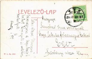 1912 Trencsén, Trencín; vár, vasúti híd. W.L. Bp. 5767. / castle, railway bridge