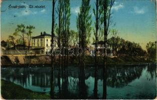 1914 Érsekújvár, Nové Zamky; tó / lake (szakadás / tear)