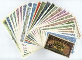 27db vegyes ritka bankjegy replika egzotikus országokból T:I 27pcs of mixed replicas of rare banknotes from exotic countries C:UNC