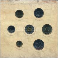 2005. 1Ft-100Ft (7xklf) forgalmi sor szettben + 2005. 10Ft "József Attila" T:BU Adamo FO39