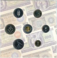 2006. 1Ft-100Ft (8xklf) forgalmi sor szettben, benne 1946-os 1Ft Ag "Hatvanéves a Forint" ...