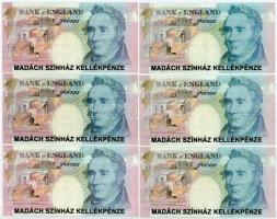 DN "Madách Színház kellékpénze" 6db + 10+ 20+ 100Ft Játékpénz T:I,I-