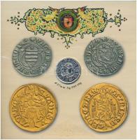 2008. 1Ft-100Ft (7xklf) "Reneszánsz emlékév" forgalmi sor szettben + Mátyás denár Ag fantá...