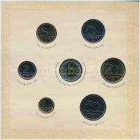 2008. 1Ft-100Ft (7xklf) "Reneszánsz emlékév" forgalmi sor szettben + Mátyás denár Ag fantá...
