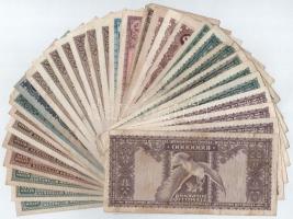 32db-os Pengő bankjegytétel T:II--III-