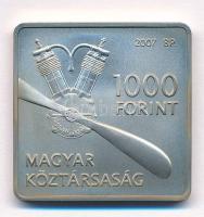 2007. 1000Ft Cu-Ni "Adorján János - Libelle" kapszulában T:PP patina Adamo EM208