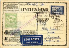 1931 Endresz György és Wilczek (Magyar) Sándor "Justice for Hungary" óceánrepülésének emlé...