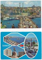 22 db MODERN török és közel-keleti képeslap + 1 leporello / 22 modern Turkish and Middle-Eastern pos...