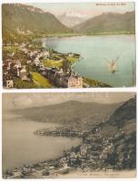 5 db RÉGI svájci város képeslap / 5 pre-1945 Swiss town-view postcards