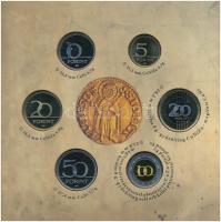 2012. 5Ft-200Ft (6xklf) elsőnapi veret, "Az első magyar aranyforint" forgalmi sor dísztokb...