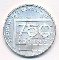 1998. 750Ft Ag "Labdarúgó VB" kapszulában, az MNB színes tájékoztatójával T:BU 
Adamo EM1...