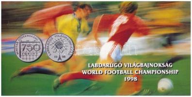 1998. 750Ft Ag "Labdarúgó VB" kapszulában, az MNB színes tájékoztatójával T:BU 
Adamo EM1...