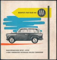 1961 Budapesti Ipari Vásár, NDK autók, motorok, prospektus