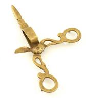 Réz gyertyavágó olló 18 cm