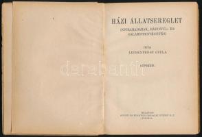 Liedenfrost Gyula: Házi állatsereglet. (Szobamadarak, házinyúl- és galambtenyésztés). Kis Könyvek. B...