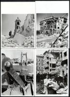 1945 Budapest ostroma után készült korabeli fotók utólagos előhívásai. Csörgeö Tibor felvételei 15 db fotó 12x18 cm