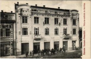 1914 Szatmárnémeti, Satu Mare; Viktória szálloda és kávéház, Központi áruház / hotel and cafe, shop