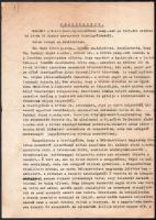 1945 Dél Ausztriai M kir. honvéd Ig. ker Kórház parancsnokságának tisztgyűléséről készített jegyzőkönyv,