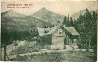 Máramarosi-havasok, Karpaty Marmaroskie, Muntii Maramuresului; menház / wooden rest house