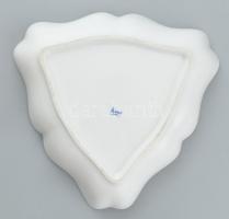Herendi salátás kínálótál, kézzel festett porcelán, jelzett, kopott, d: 24cm