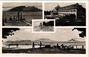 1949 Balatongyörök, strand, szálloda