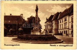 1942 Mosonmagyaróvár, vármegyeház, Szentháromság szobor (EK)