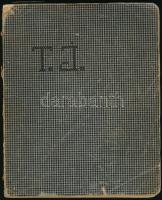 1926 Katona jegyzetfüzete mindenféle irodalmi témájú jegyzetekkel versekkel olvasó naplóval, stb