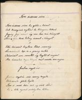 1926 Katona jegyzetfüzete mindenféle irodalmi témájú jegyzetekkel versekkel olvasó naplóval, stb