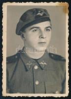 cca 1940 Magyar légierő katonájának fotója 4x6 cm