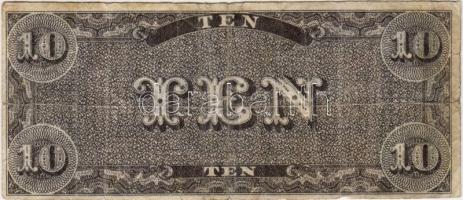 Confederate States 1864 10$ utánnyomás T:III-IIII