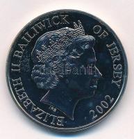 Jersey 2002. 5P Cu-Ni "50 éves jubileum" T:1-
Jersey 2002. 5 Pound Cu-Ni "50th Anniv...