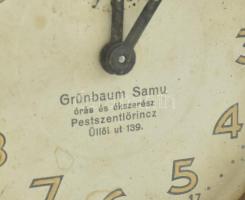 2 db magyar ékszerész reklám óra az 1930-as évekből: Grünbaum Samu Pestszentlőrinc Üllői út 139. Jun...