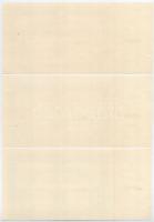 Egyiptom ~1970-1980. 6db részvény perforált ellenőrző szelvénnyel (6xklf) T:I,I- tűlyukak
Egypt ~19...