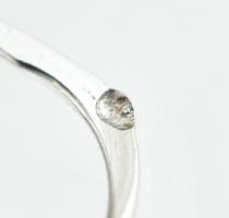 Ezüst(Ag) modern fülbevalópár, jelzett, h: 3,5 cm, bruttó: 8,14 g