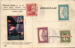 Petróczy István cs. és kir. százados tábori pilóta Pischof monoplánon, amellyel 1910-ben Bécsújhelyr...