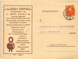 1935 Jegylyukasztó - Kalaúzfogó, acélplombafogó, acélplomba. Özv. Ujágh Árpádné reklámlapja, Budapes...