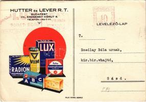 1938 Hutter és Lever RT. szappan és mosópor reklámja / Hungarian soap and washing powder advertisement (EK)