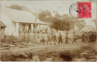 1912 Dona Francisca, men with guns. photo, TCV card (EK)